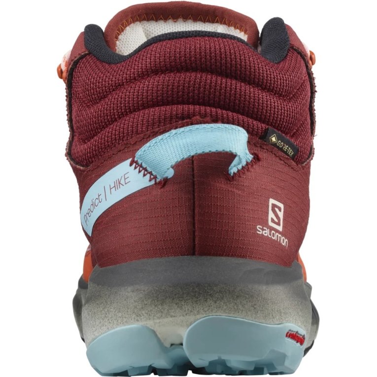 Botas Montaña Salomon Predict Hike Mid GTX Mujer Rojos Naranjas | MX APUB356